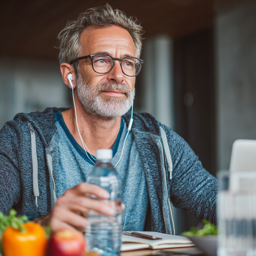 Middle-aged adults following personalized heart health plan